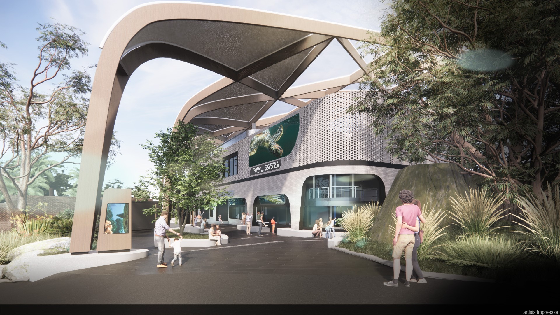 Artist's Impression of Taronga Wildlife Hospital, Sydney