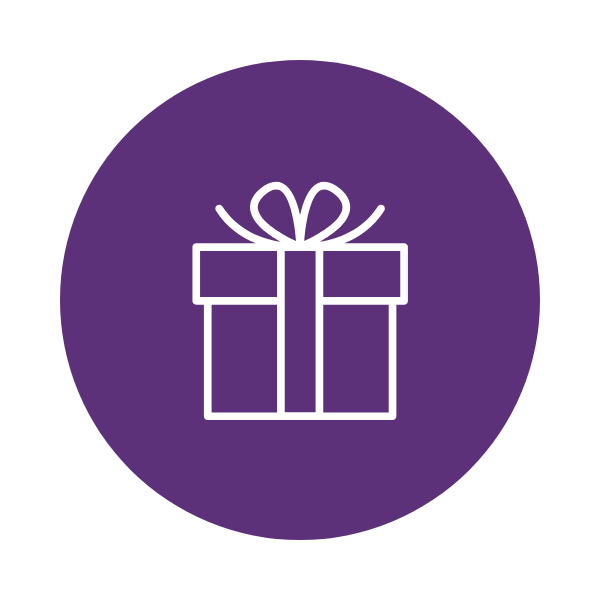 Purple Gift box